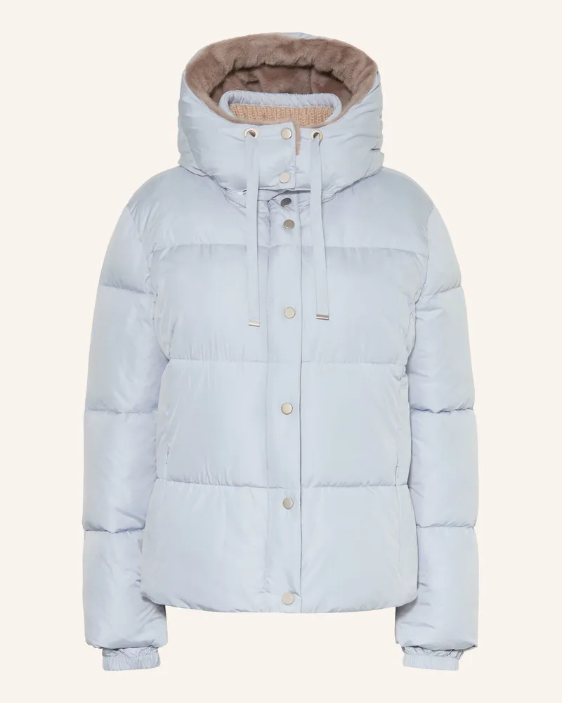 lilienfels Steppjacke Mit Abnehmbarer Kapuze blau Hellblau