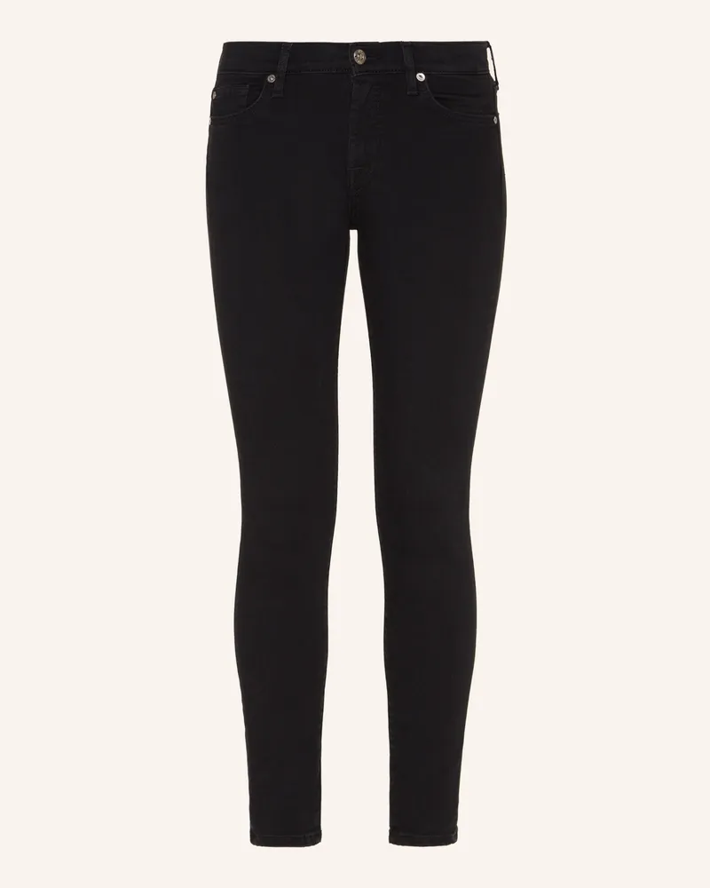 7 for all mankind Jeans THE SKINNY CROP Skinny Fit Schwarz
