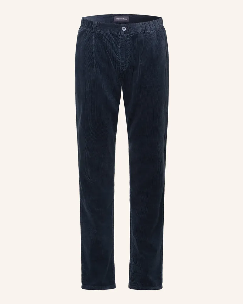 Strokesman's Cordhose Tapered Fit blau Dunkelblau