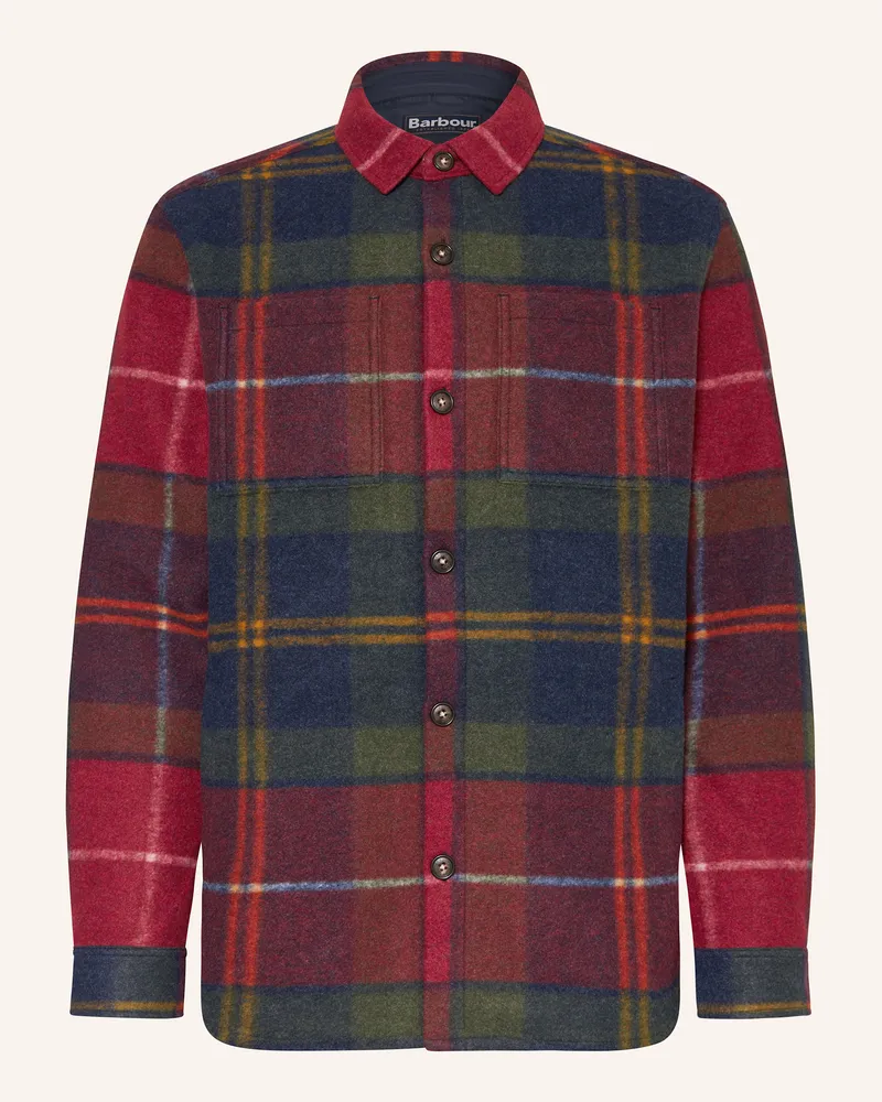 Barbour Flanell-Overshirt CHAPTER Rot