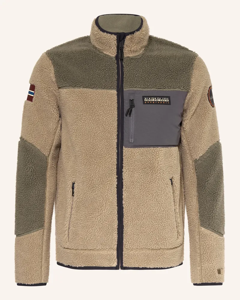 Napapijri Teddyfell-Jacke YUPIK Grau