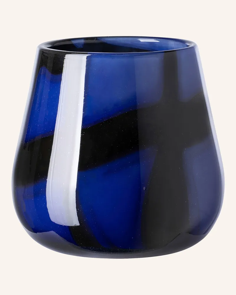 Fink Glasvase, Windlicht Marly blau Blau