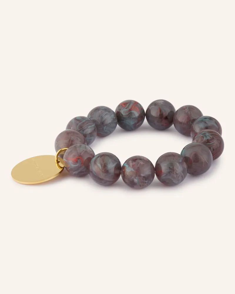 Vanessa Baroni Armband Beads Flex grau Dunkelgrau
