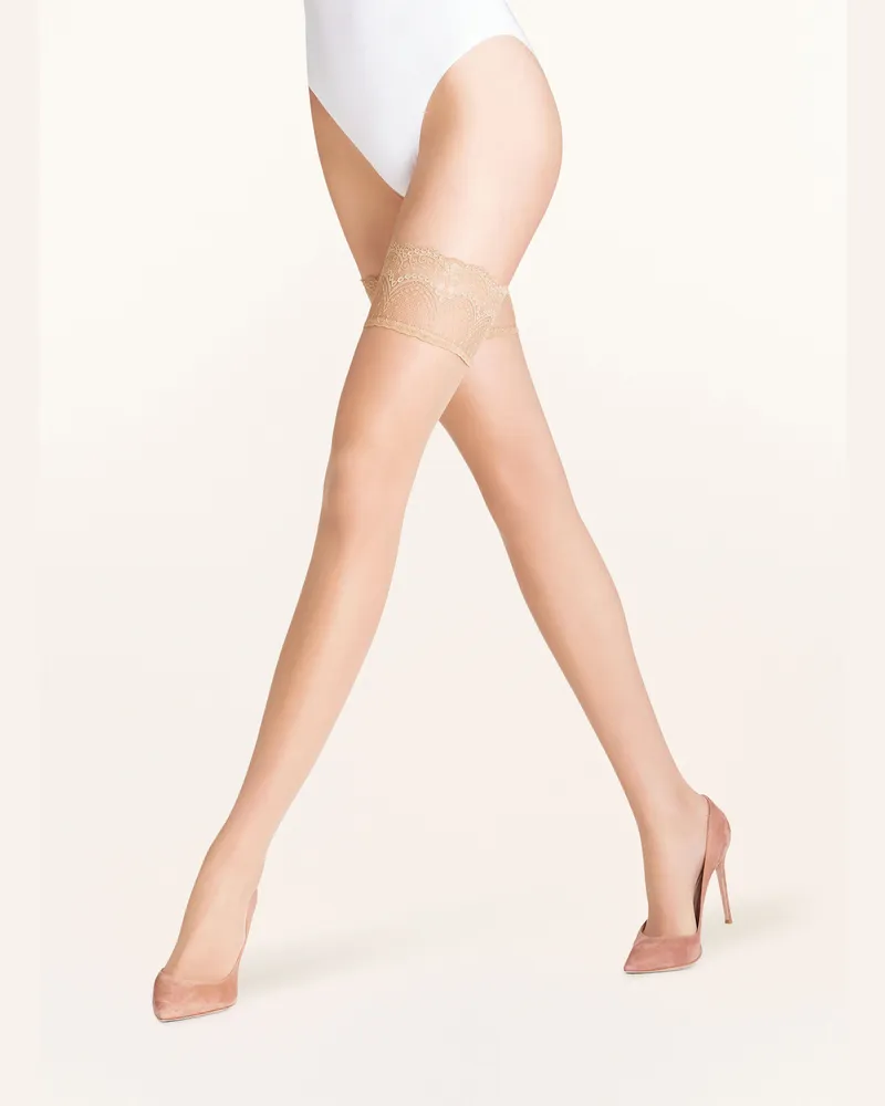 Falke Halterlose Strümpfe Invisible Deluxe beige 4069