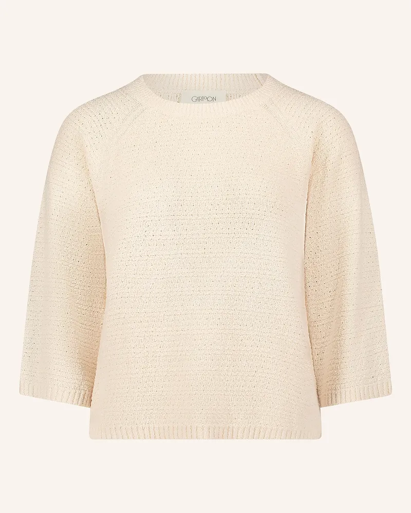 Cartoon Pullover Mit 3/4-Arm rosa Creme