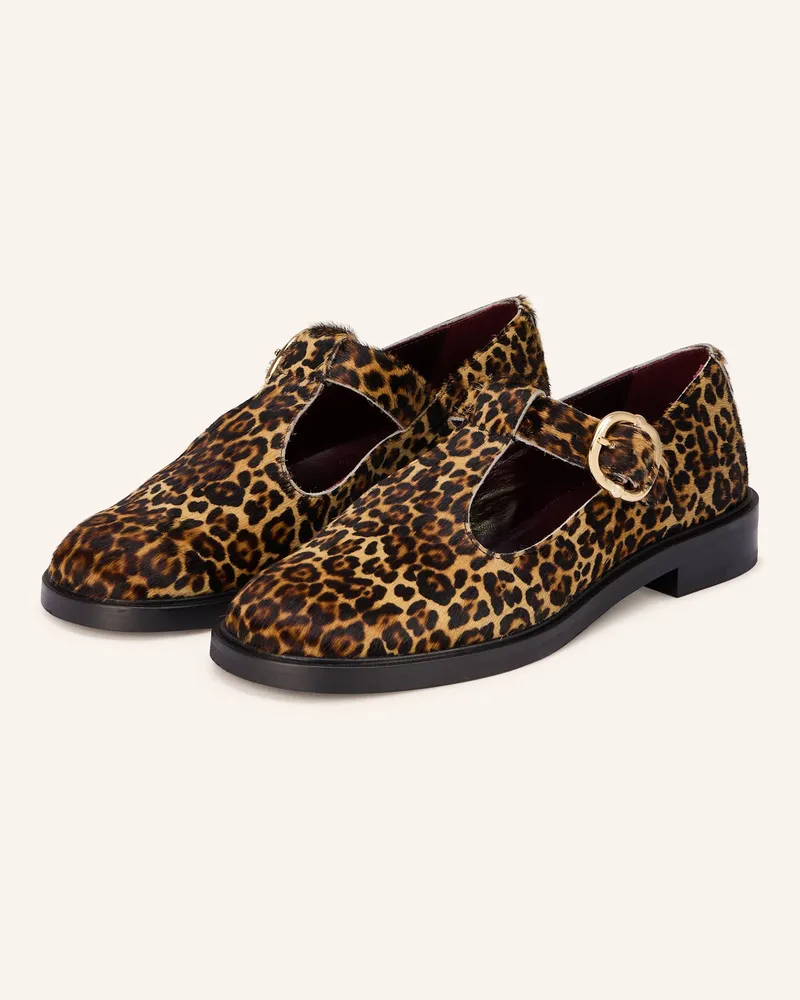 Claudie Pierlot Mary-Jane-Pumps Gelb