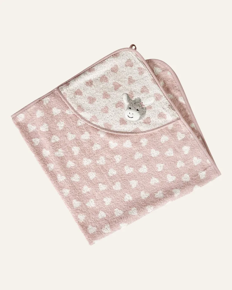 Sterntaler Kapuzenbadetuch 100 x 100 cm Emmi Girl Hellrosa