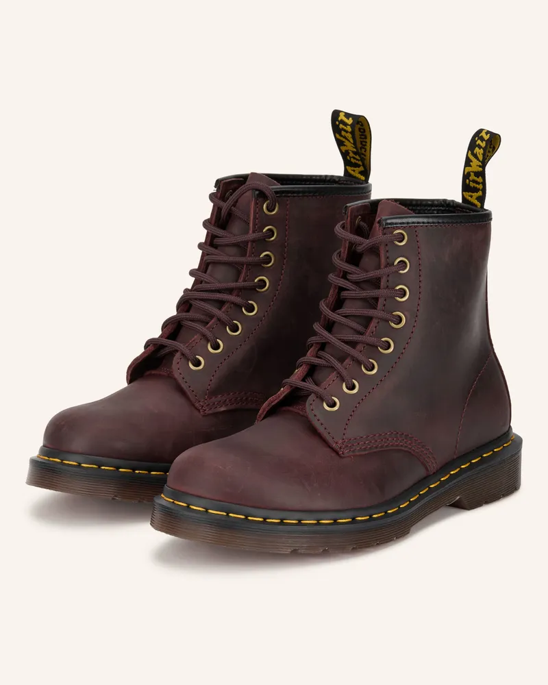 Dr.Martens Schnürboots 1460 rot Dunkelrot