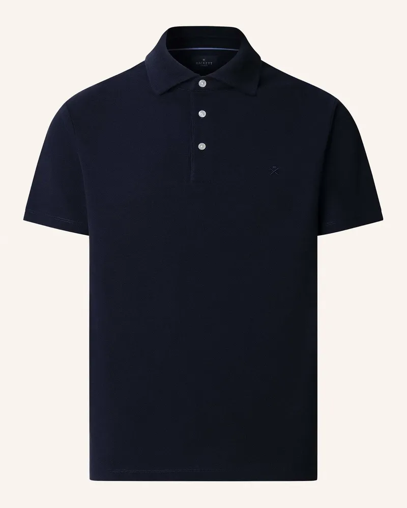 Hackett Poloshirt SELVEDGE KNIT PLKT Dunkelblau