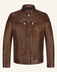 Milestone Lederjacke MSPARKER Braun