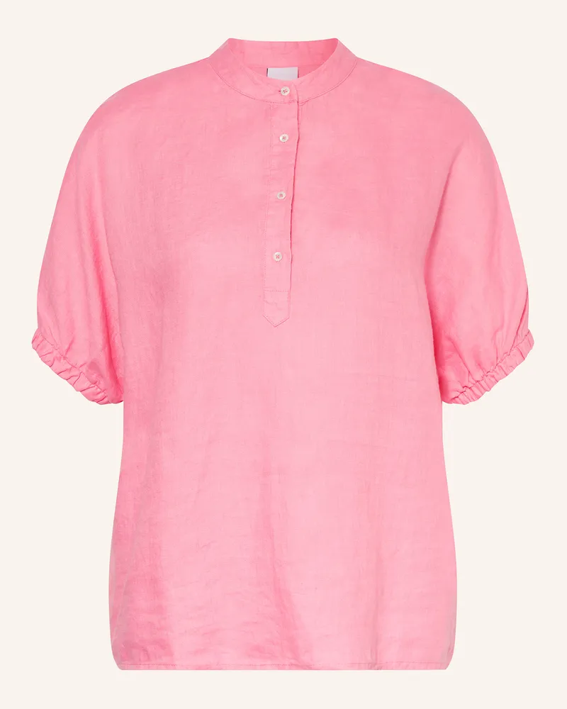 tonno e panna Blusenshirt aus Leinen Pink