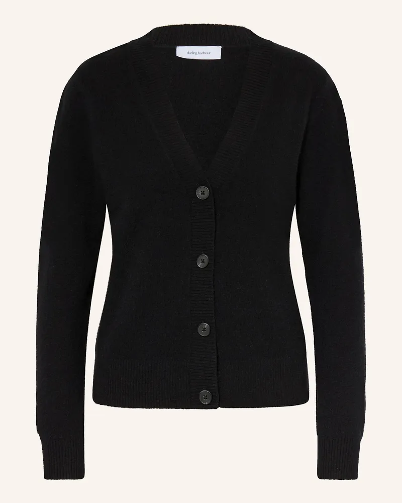 Darling Harbour Strickjacke aus Cashmere Schwarz
