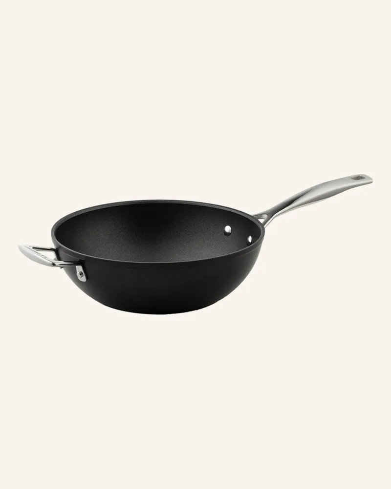 Le Creuset Wok-Pfanne ALUMINIUM ANTIHAFT Schwarz
