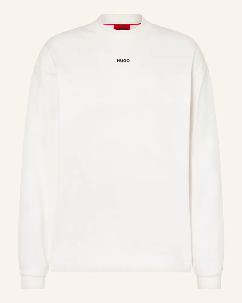 HUGO BOSS Longsleeve Daposo weiss Ecru