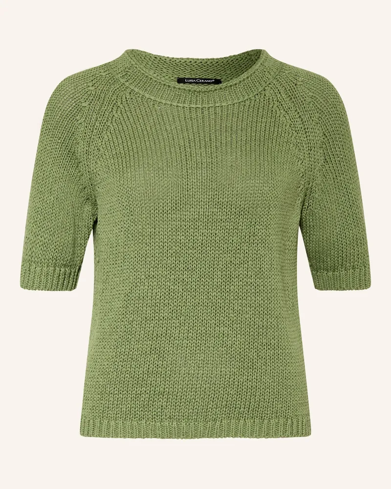 Luisa Cerano Strickshirt Grün