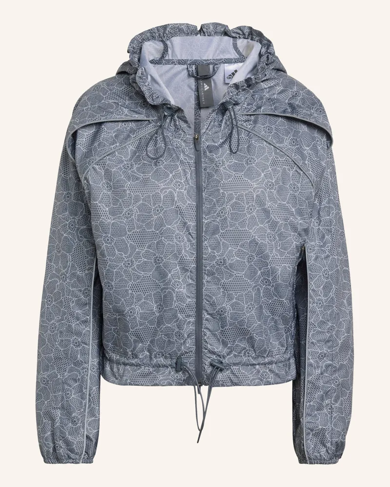 adidas Laufjacke ADIDAS BY STELLA MCCARTNEY Blaugrau