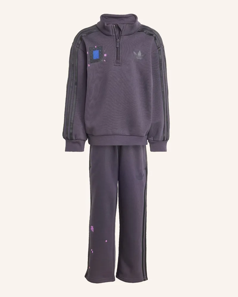 adidas Adidas Minecraft Loose Crew Set lila Schwarz
