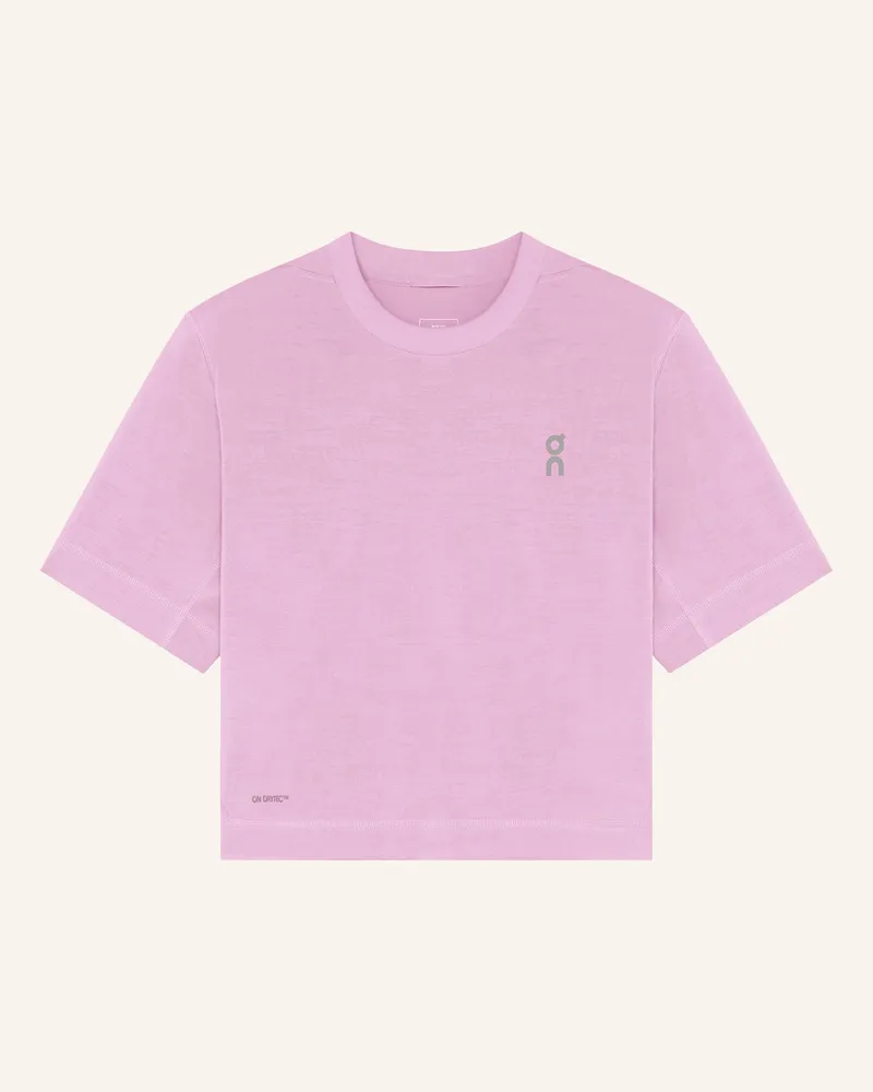 ON Cropped-Shirt Train-T Crop pink Rosa