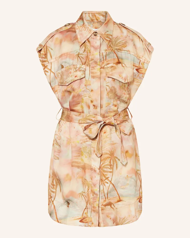 Zimmermann Hemdbluse Illuminate rosa Grün