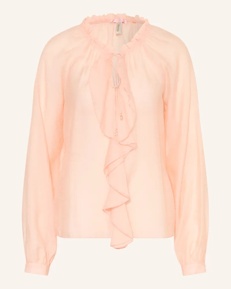 Guess Blusenshirt Maelys Mit Volants orange Hellorange