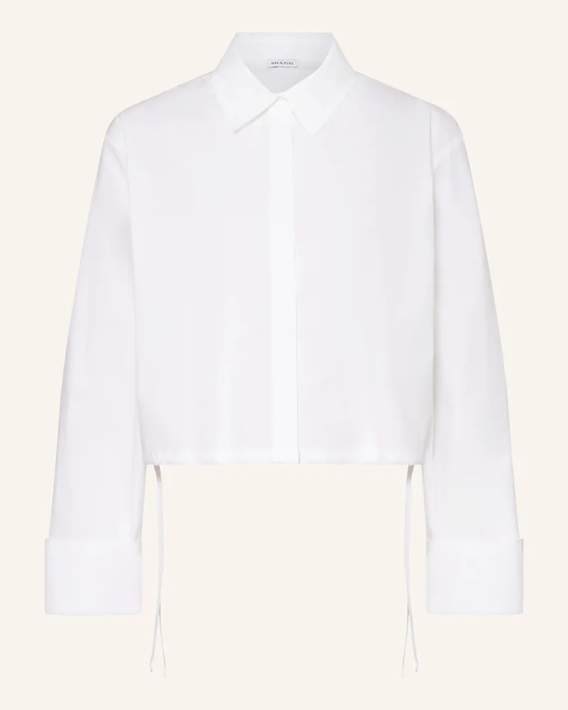Mrs & HUGS Hemdbluse Weiss