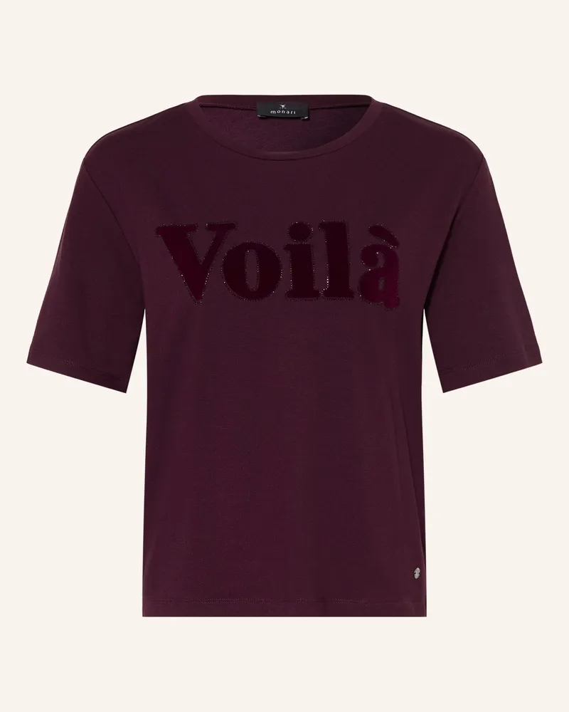 monari T-Shirt Mit Schmucksteinen rot Dunkelrot