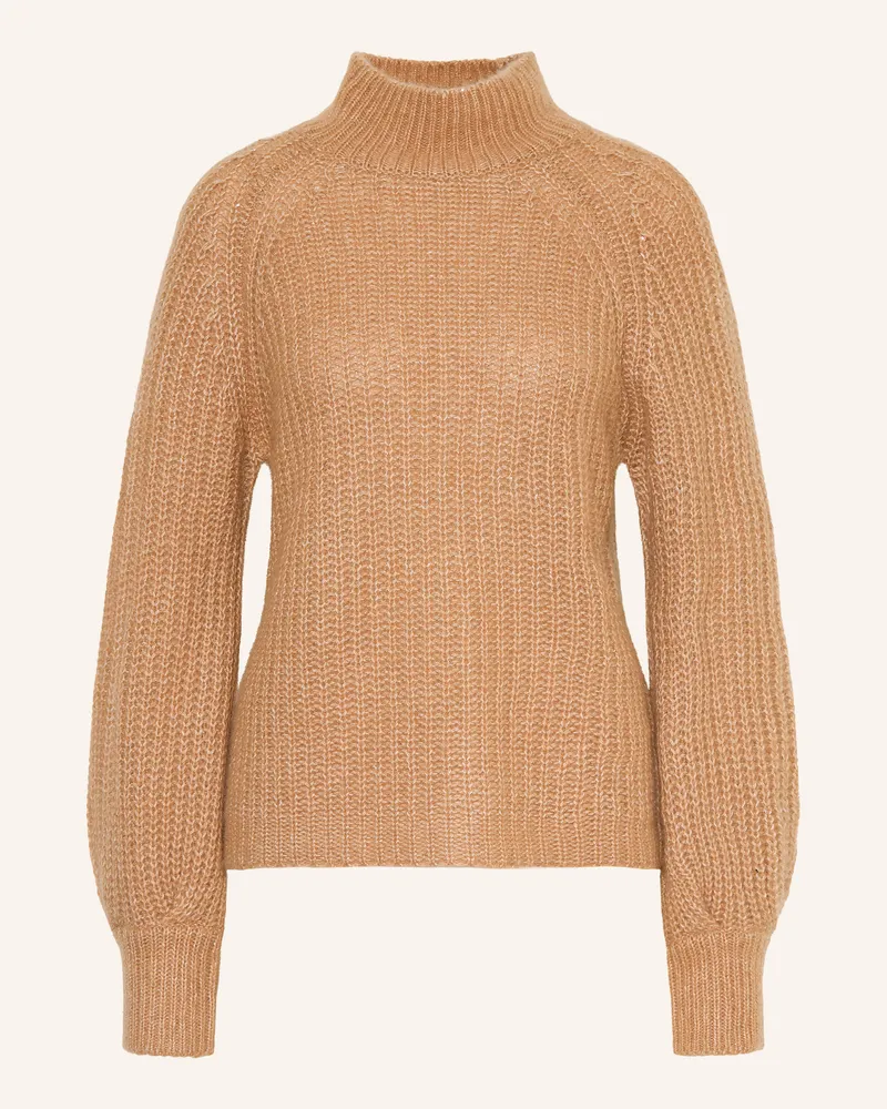 hemisphere Pullover Mit Cashmere Und Glitzergarn braun Camel