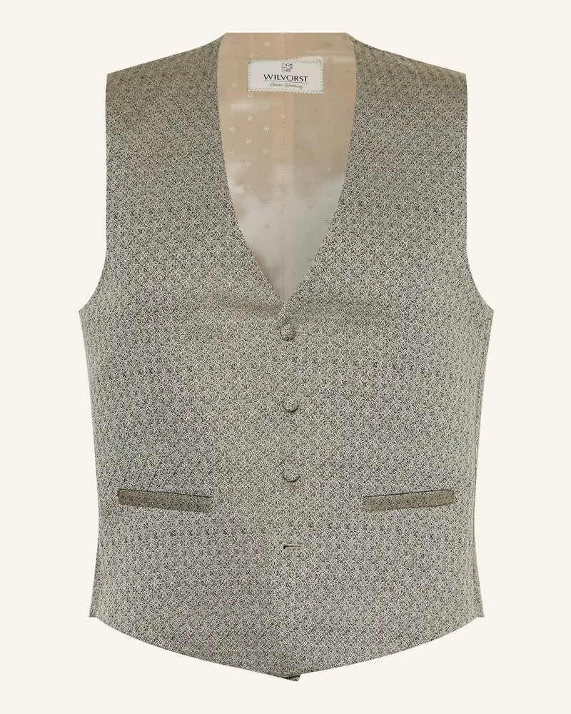 Wilvorst Anzugweste Extra Slim Fit gruen 042