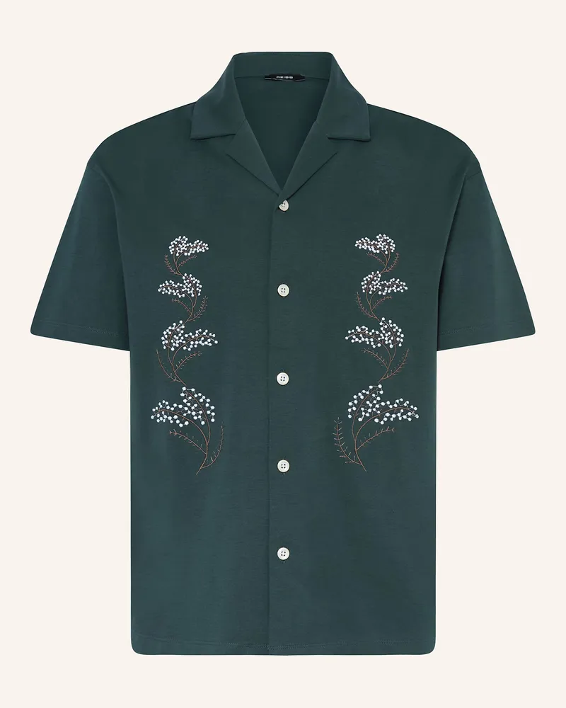 Reiss Resorthemd GOYA Relaxed Fit Dunkelgrün