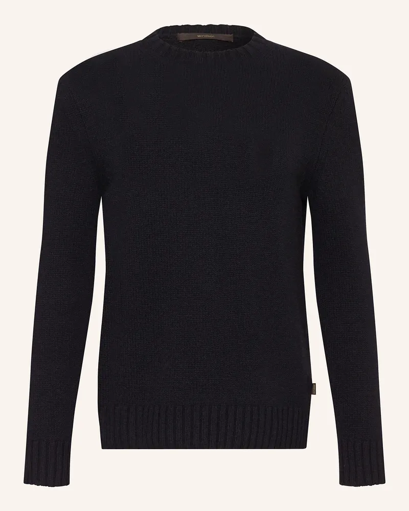 windsor. Cashmere-Pullover blau Dunkelblau