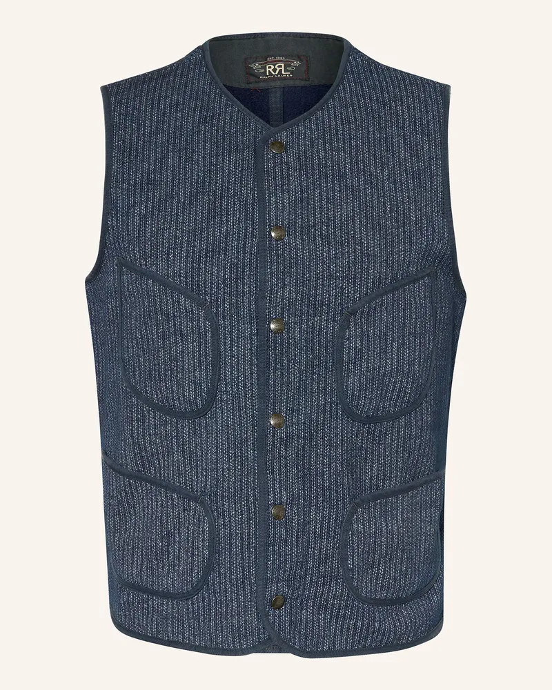 RRL Weste Dunkelblau