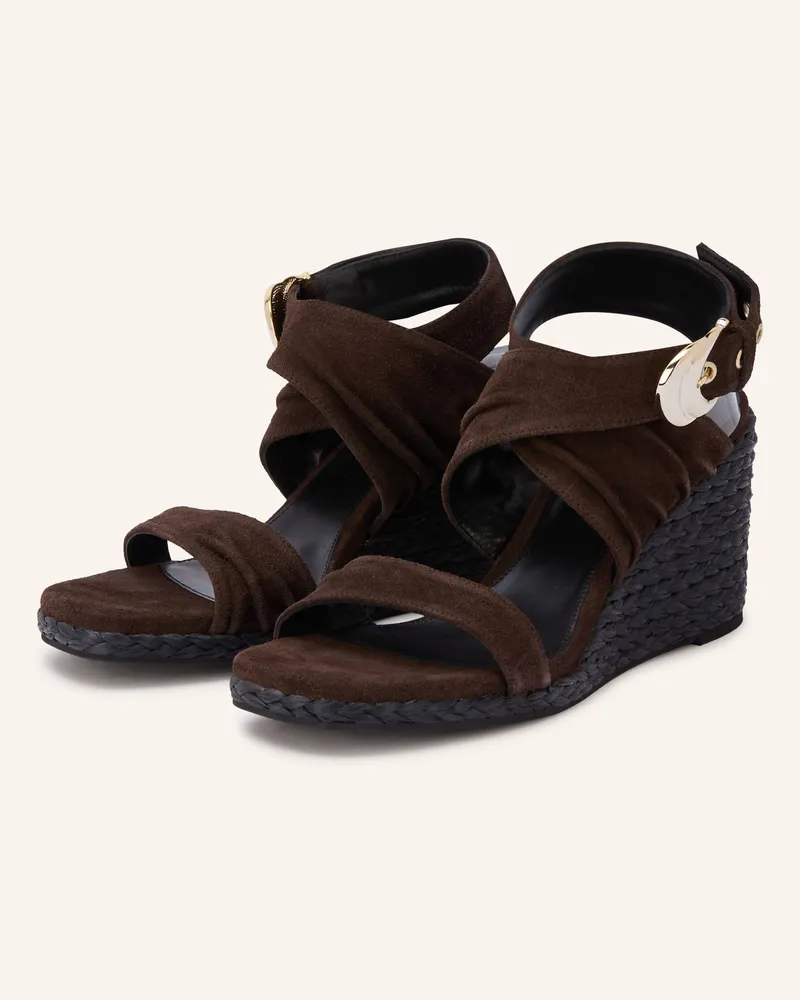 ba&sh Wedges Cecile braun Dunkelbraun
