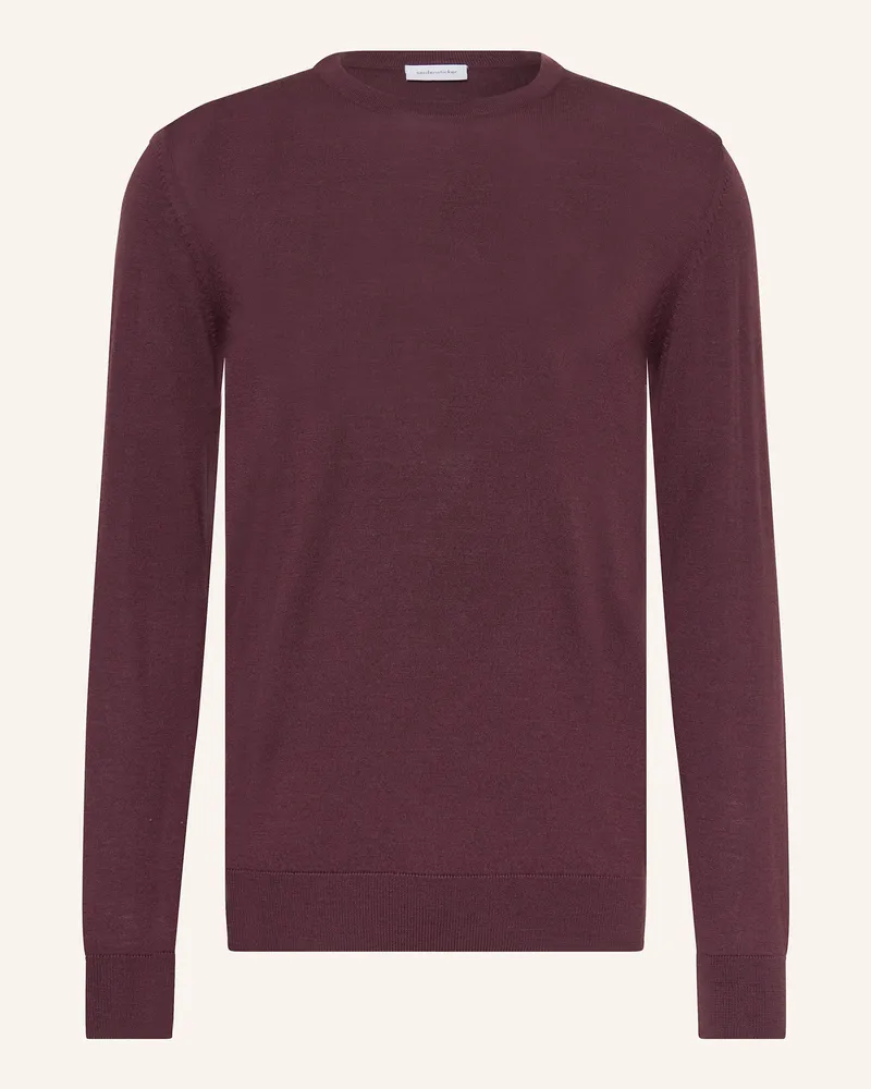Seidensticker Pullover Aus Merinowolle rot Dunkelrot