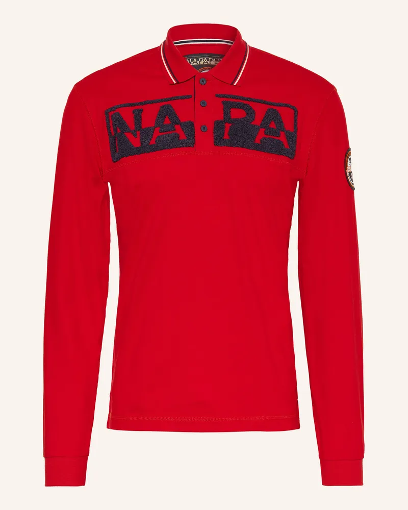 Napapijri Jersey-Poloshirt E-Archive Relaxed Fit rot Rot