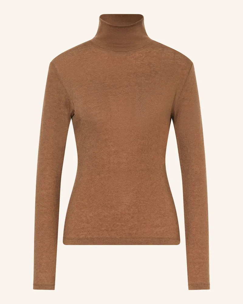 windsor. Rollkragenshirt Braun