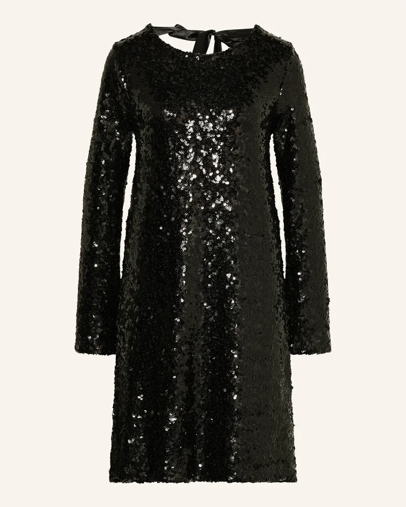 Miss Goodlife Kleid mit Pailletten Schwarz