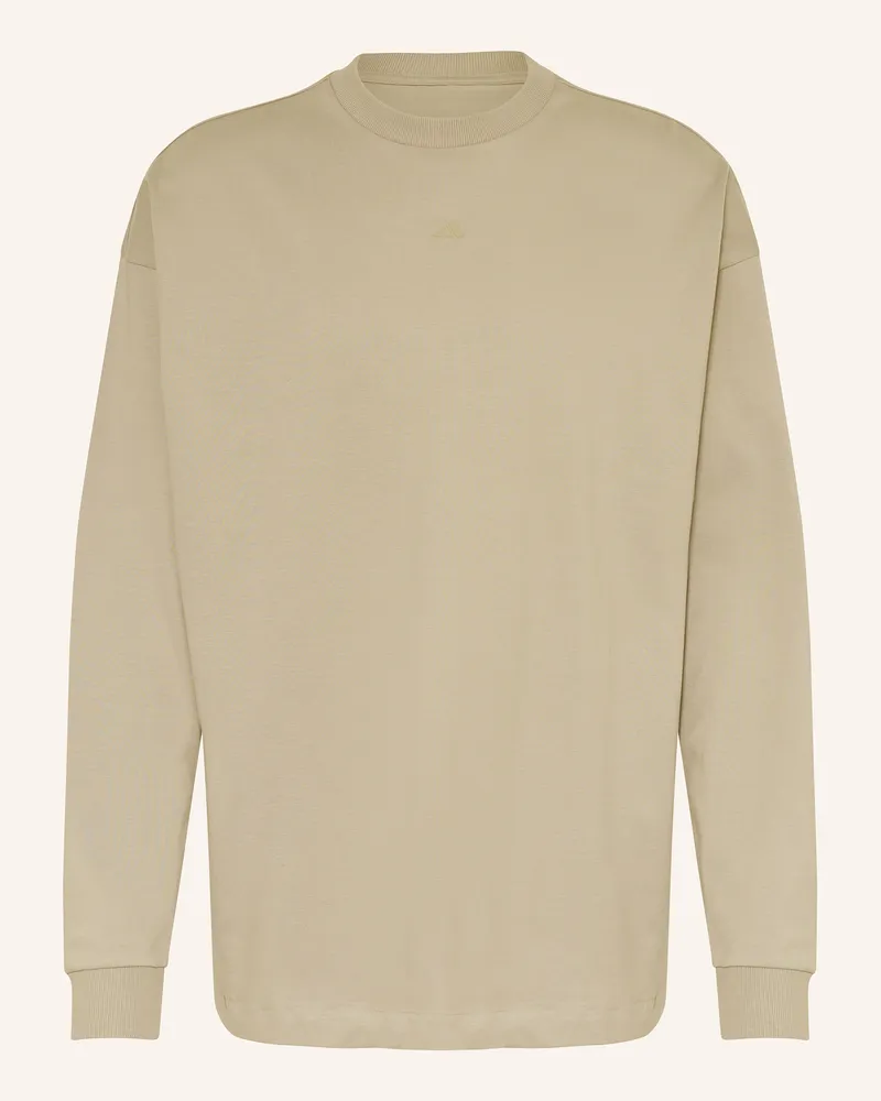 adidas Longsleeve BASKETBALL Hellbraun