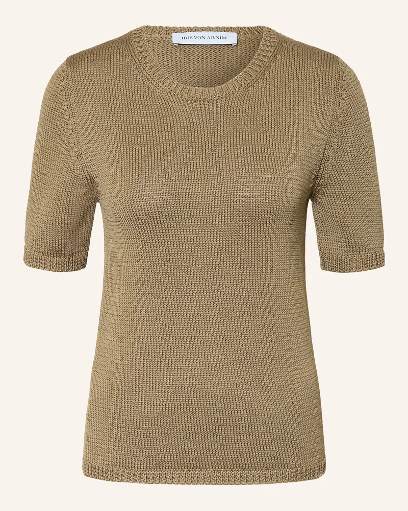 Iris von Arnim Strickshirt Bari braun Khaki