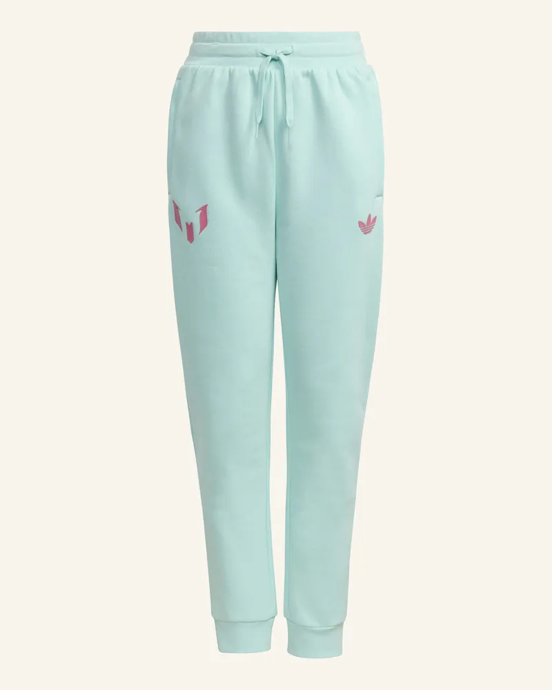 adidas Messi Kids Hose blau Grün