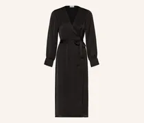 Wickelkleid schwarz