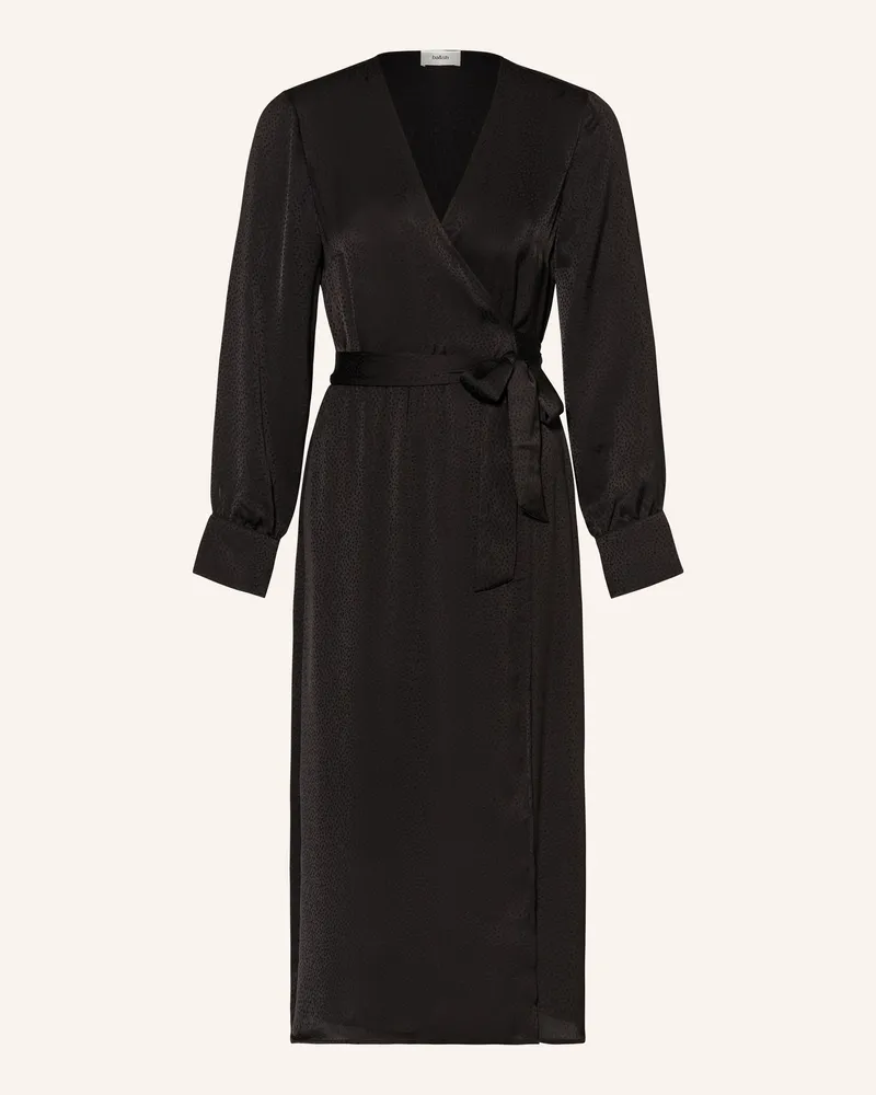 ba&sh Wickelkleid schwarz Schwarz