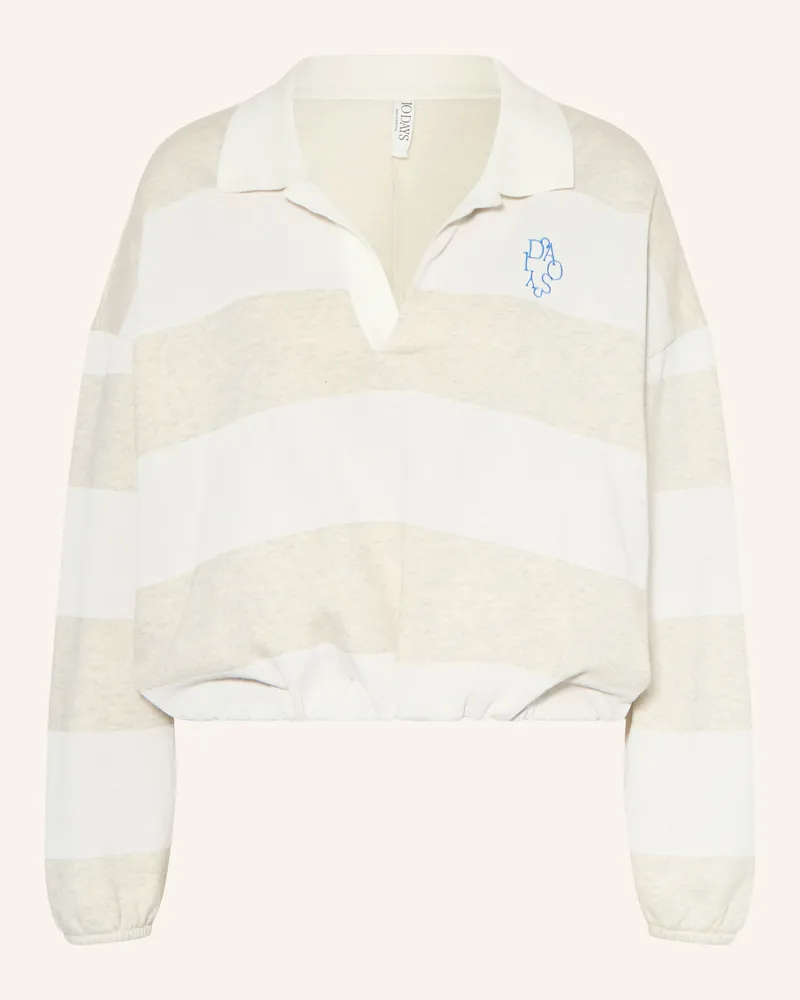 10Days Sweat-Poloshirt weiss Ecru