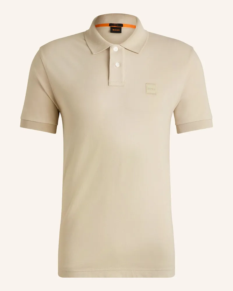 HUGO BOSS Jersey-Poloshirt Passenger beige Creme
