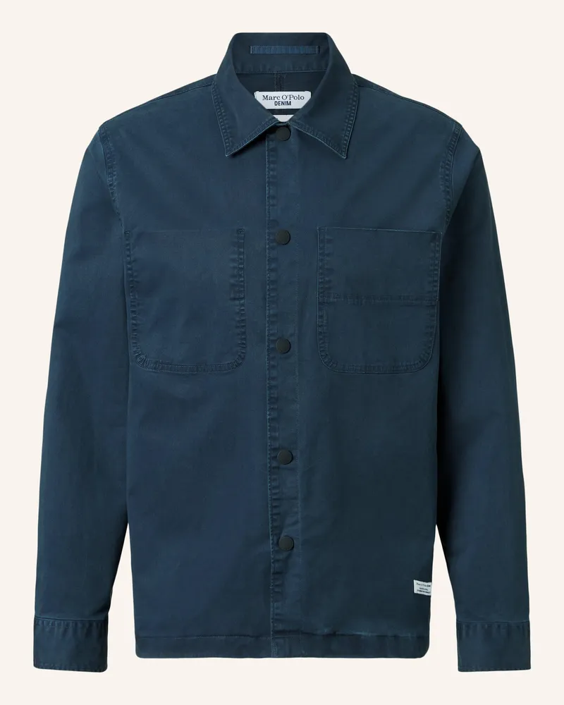 Marc O'Polo Overshirt blau Dunkelblau