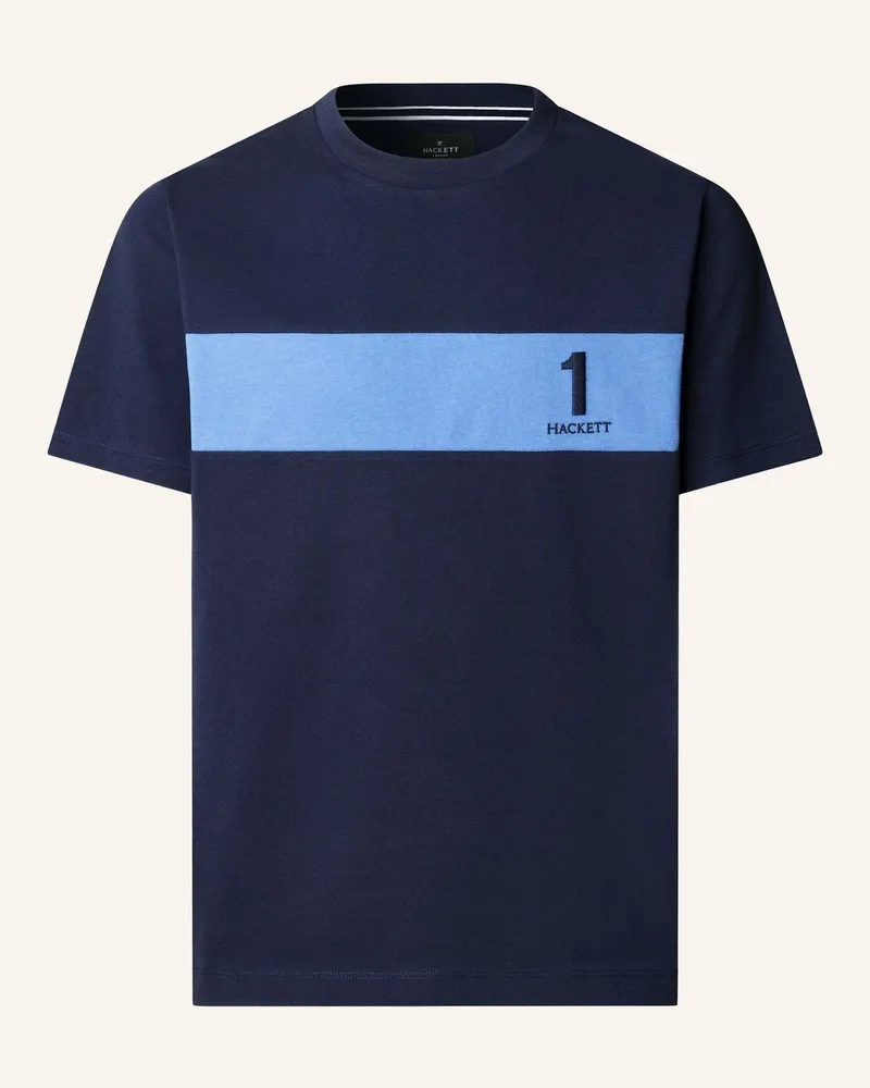 Hackett T-Shirt Heritage Nbr Panel T blau Blau