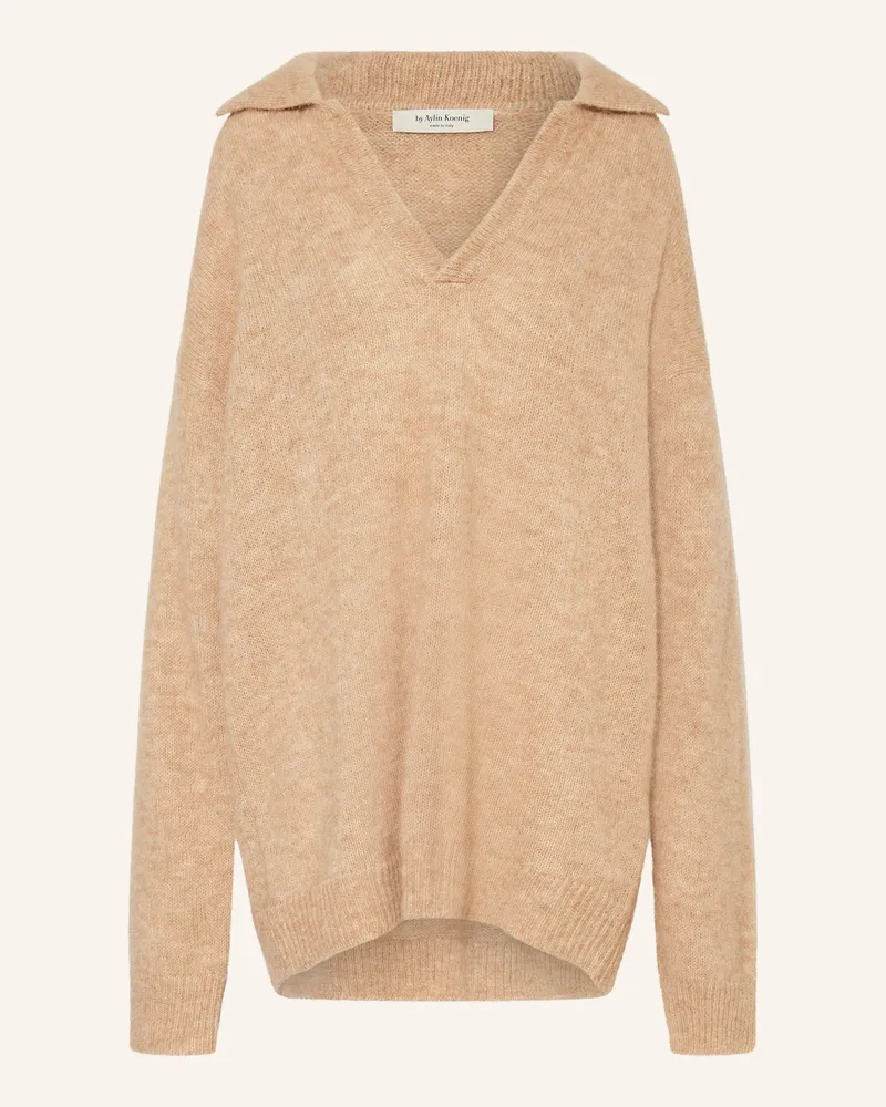 by Aylin Koenig Pullover Lian Mit Alpaka beige Camel