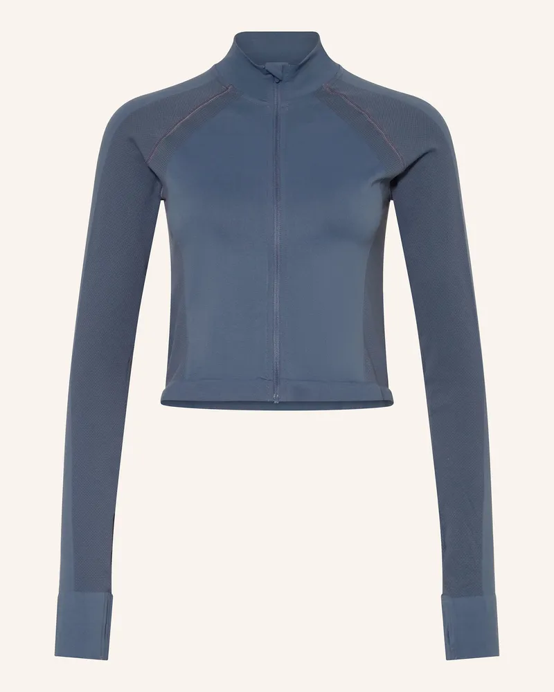 Sweaty Betty Cropped-Trainingsjacke ATHLETE Blau