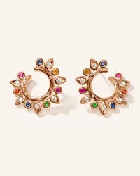 TAMARA COMOLLI Ohrringe OHRRINGE GYPSY HOOP SUN 'CANDY' 18K Rosegold