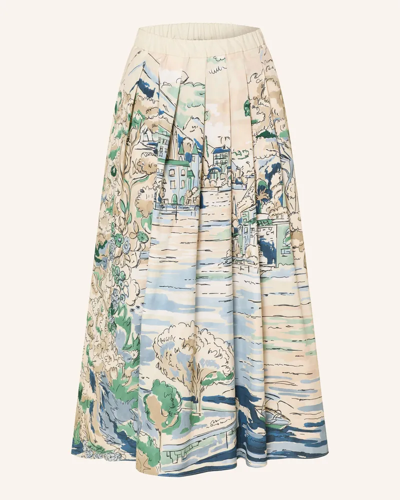 Max Mara Faltenrock Adepto blau Blau
