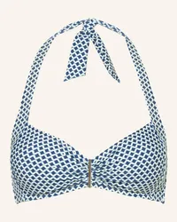 watercult Neckholder-Bikini-Top NAUTIC CALL Blau